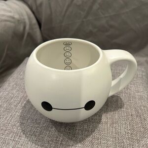 Disney White and Black Baymax Mug